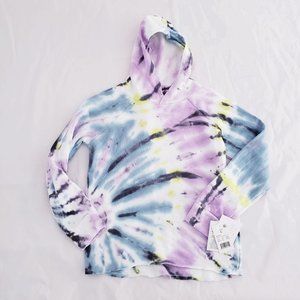Harper and Elliott Purple Tie Dye Fleece Hoodie Kids Medium